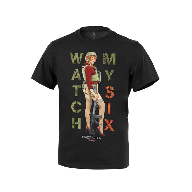 Direct Action® "Watch My Six" T-shirt - schwarz