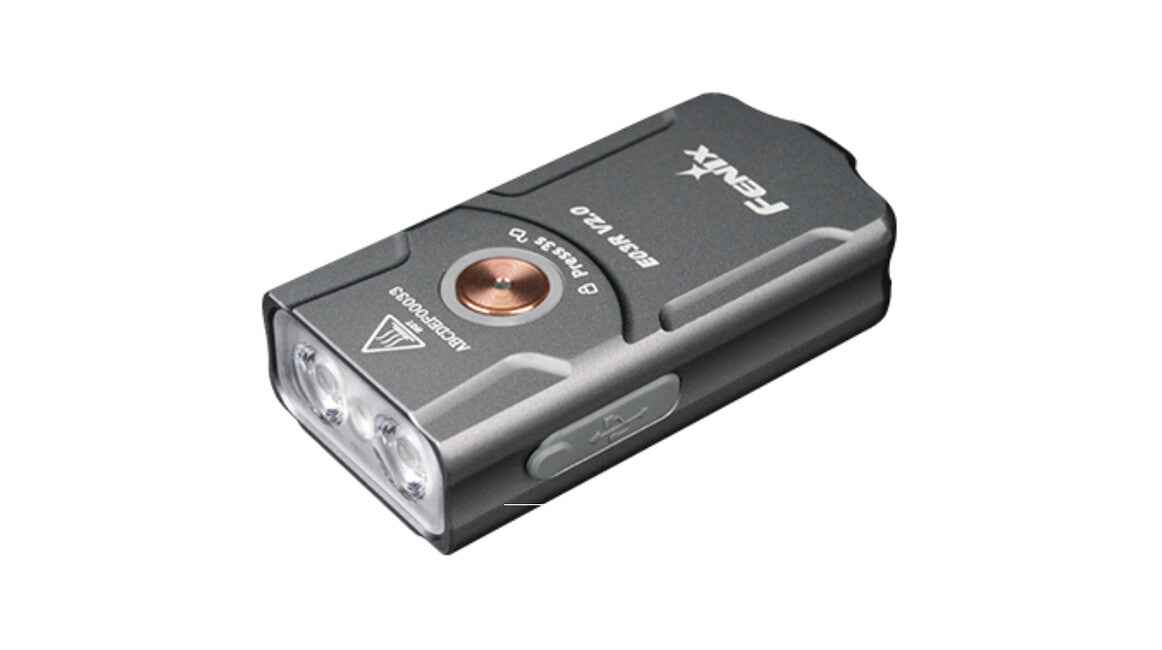 Fenix E03R V2.0 wiederaufladbare taschenlampe - grau