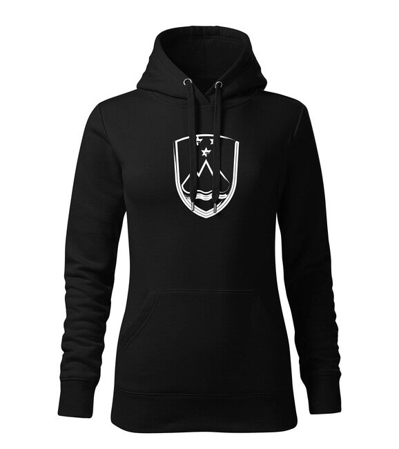 DRAGOWA damenhoodie Slowenisches Symbol Schwarz