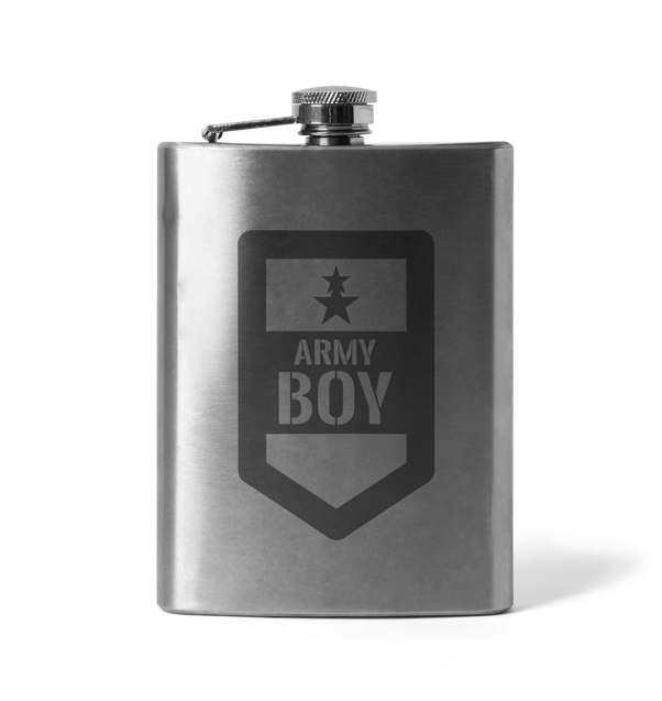 DRAGOWA Flachmänne mit Gravur Army boy 210 ml
