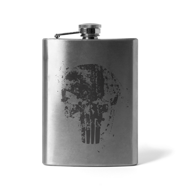 DRAGOWA Flachmänne mit Gravur Frank The Punisher 210 ml