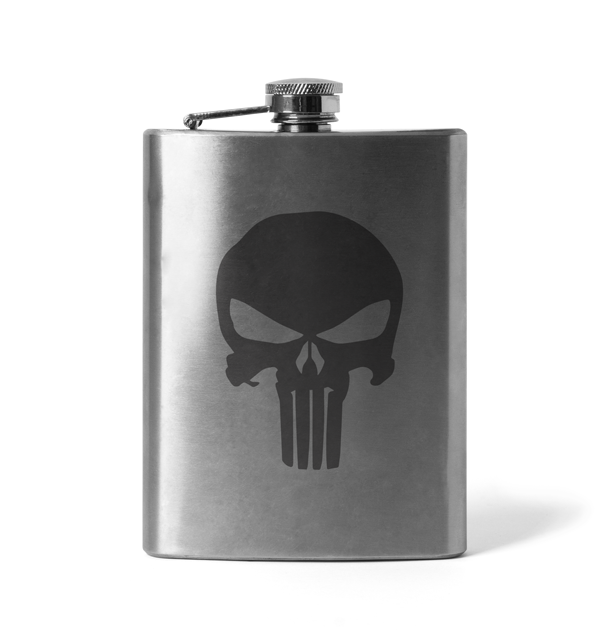 DRAGOWA Flachmänne mit Gravur Punisher 210 ml