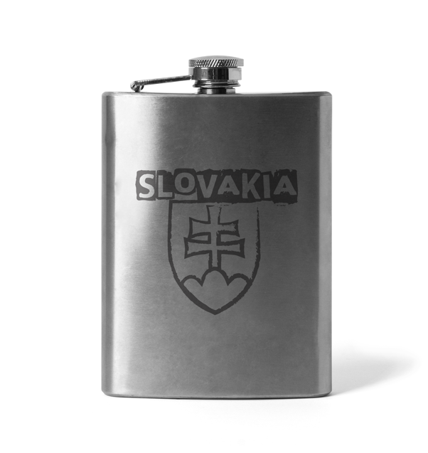 DRAGOWA gravierter Flachmann Rumänischer Bär, 210 ml