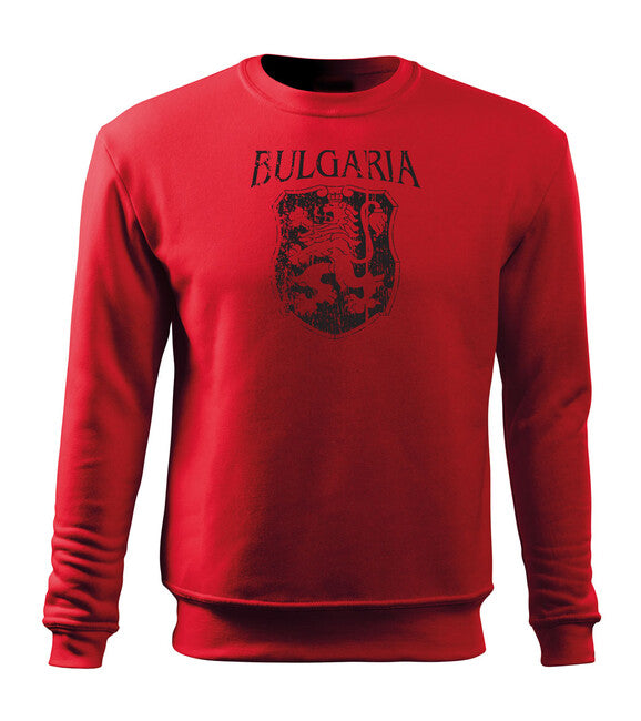 DRAGOWA herren-Sweatshirt Bulgarisches Wappen, rot