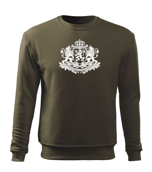 DRAGOWA herren-Sweatshirt Bulgarisches Symbol, oliv