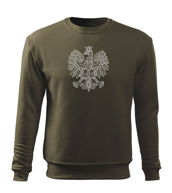DRAGOWA herren-Sweatshirt Polnischer Adler, oliv
