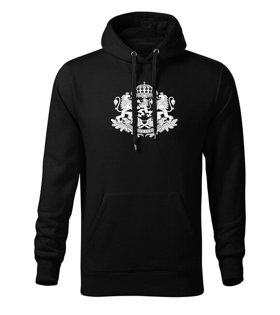 DRAGOWA herren-Kapuzenpullover Bulgarisches Symbol, schwarz