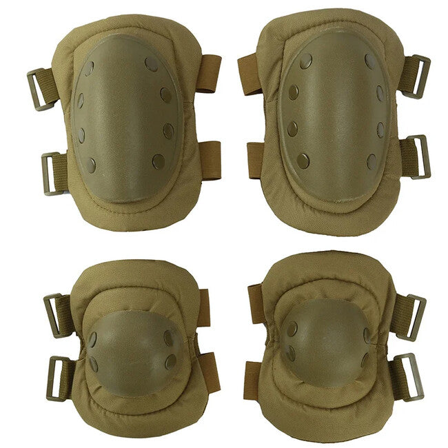 DRAGOWA TACTICAL Knie- und Ellbogenschoner, khaki
