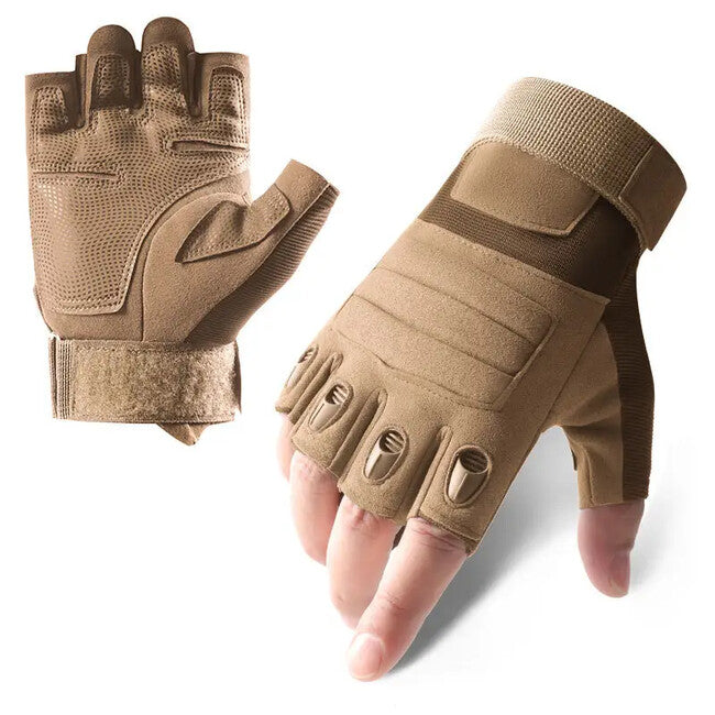 DRAGOWA TACTICAL Pine Taktische handschuhe kurz, khaki