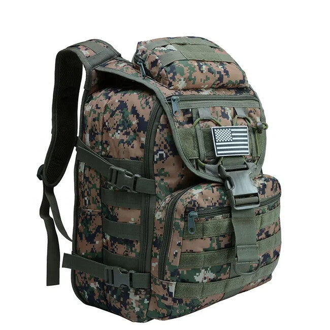 DRAGOWA TACTICAL taktischer Rucksack 35L, Dschungel digital