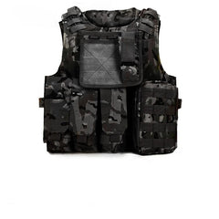 DRAGOWA TACTICAL Military Heavy Duty Weste, Multicam Schwarz