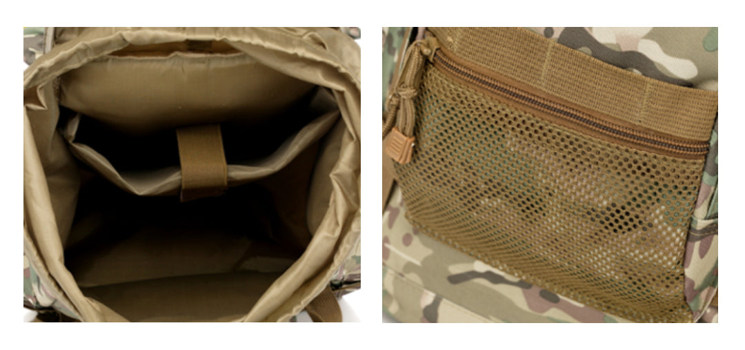 DRAGOWA Σακίδιο Πλάτης Molle Outdoor, Μαύρο