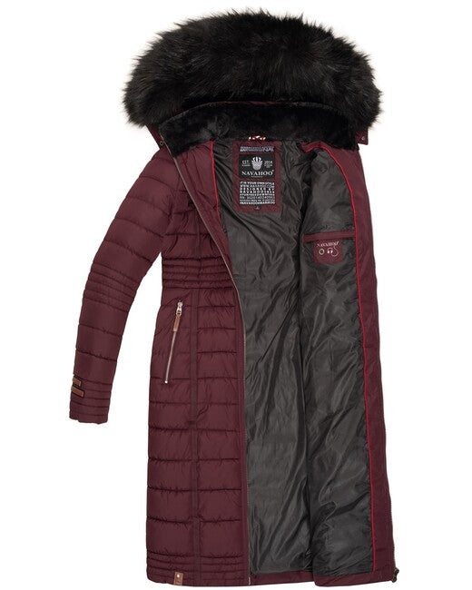 Navahoo UMAY damen Steppmantel, schwarz