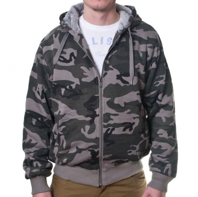 Loshan Sweatshirt Winter zateplena maskacova grau