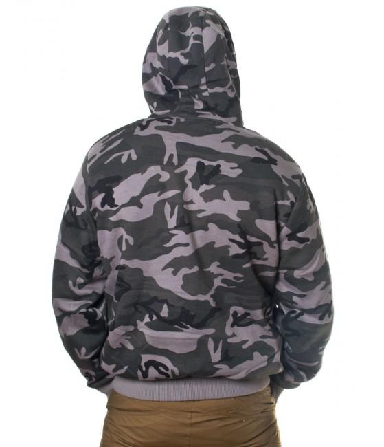 Loshan Sweatshirt Winter zateplena maskacova grau
