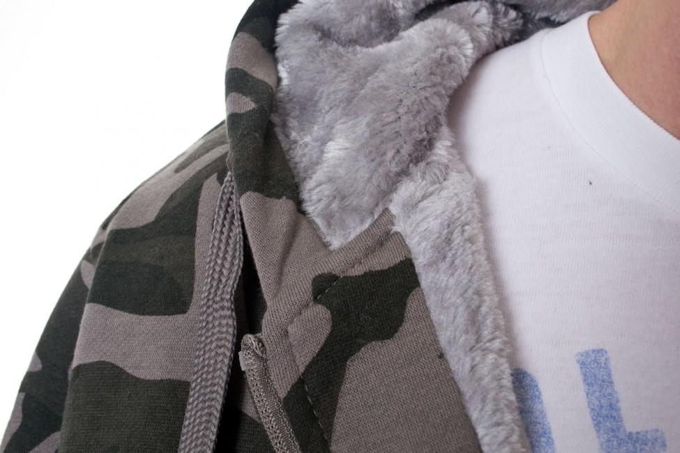 Loshan Sweatshirt Winter zateplena maskacova grau