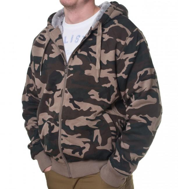 Loshan Sweatshirt Winter zateplena maskacova grün