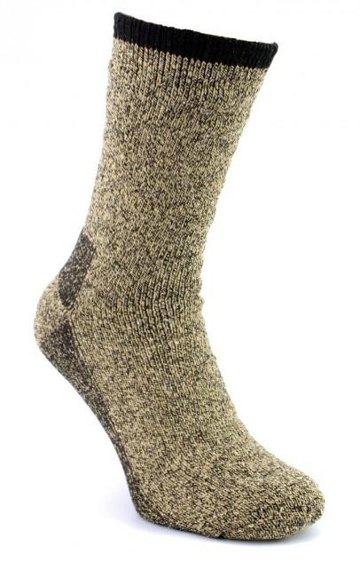 O&T Socken Polar 2-vrstvove termo 1 par, khaki