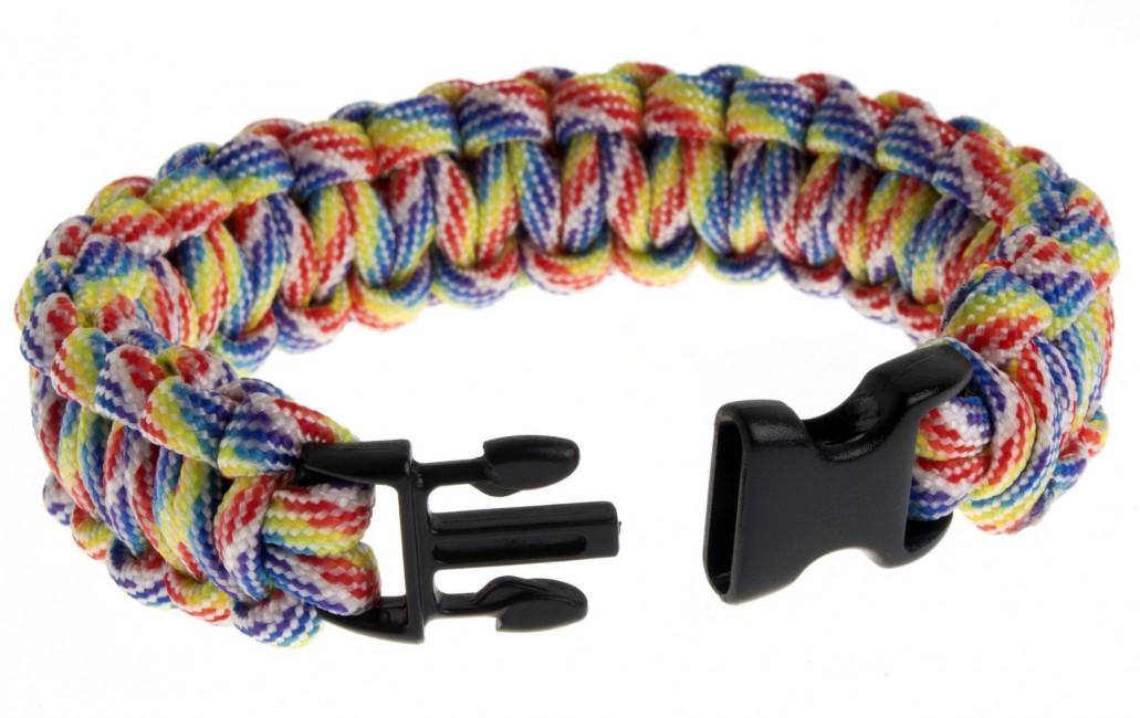 O&T Armband paracord Kunststoff- pracka, happy day