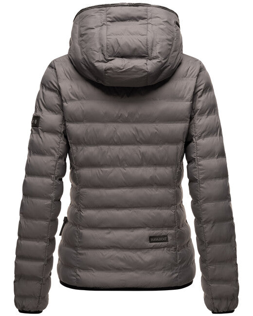 Navahoo NEEVIA damen Übergangsjacke mit Kapuze, dunkelgrau