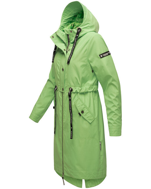 Navahoo JOSINAA damen Übergangsjacke mit Kapuze, Jadegrün