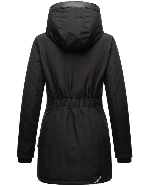 Navahoo Freezestoorm damen Winterjacke mit Kapuze, schwarz