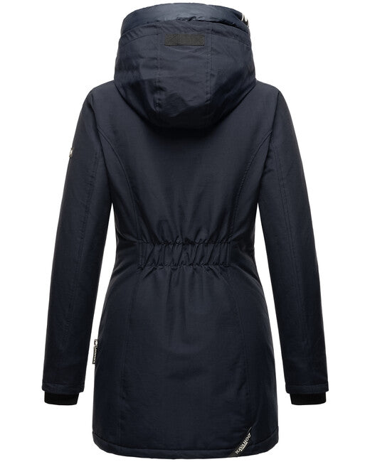 Navahoo Freezestoorm damen Winterjacke mit Kapuze, Navy