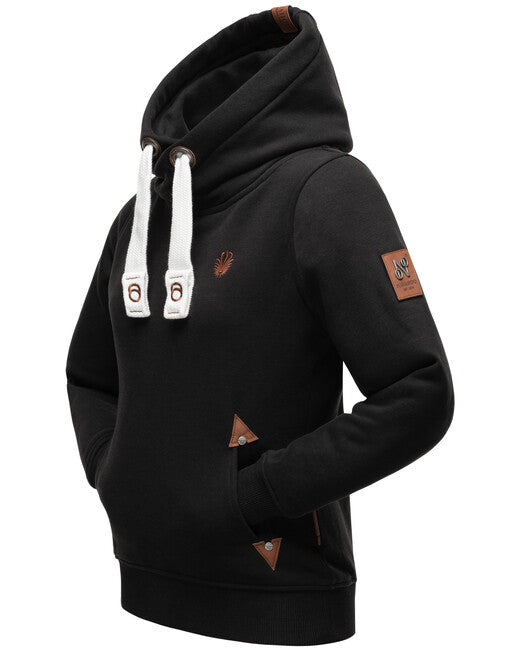 Navahoo Namikaa damen hoodie, Schwarz