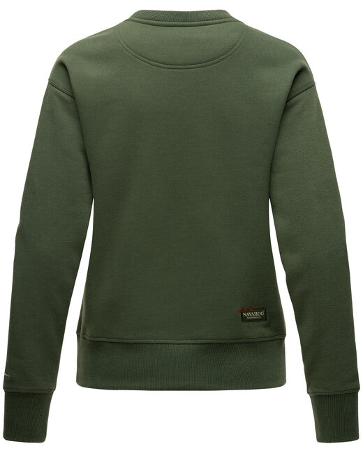 Navahoo Zuckerschnecke damen Sweatshirt, olivgrün