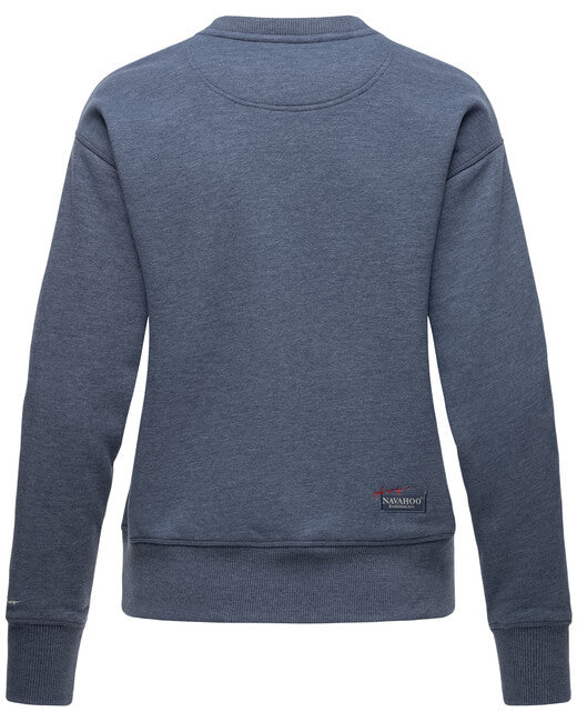 Navahoo Zuckerschnecke damen Sweatshirt, Dusty Blue Melange