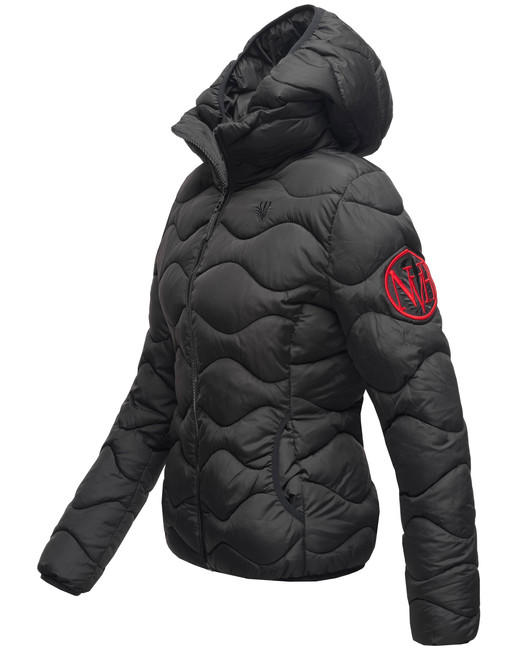Navahoo KEY COLOR damen winterjacke mit kapuze, navy