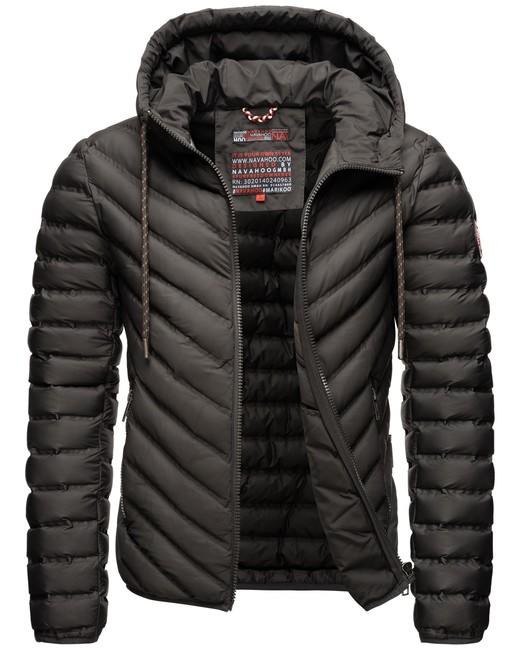 Navahoo Fey-tun herren-Übergangsjacke mit kapuze, anthrazit