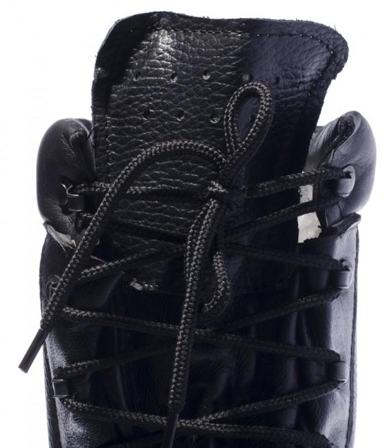 MHF Deutsche Kampfarmeeschuhe, schwarz mit Lederfutter