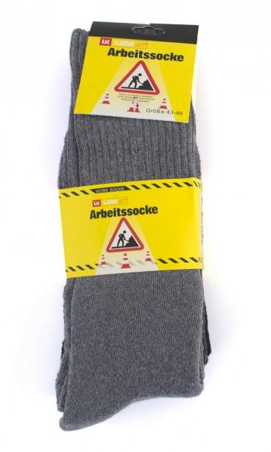 O&T Men's Looken Work Socks 3 Pairs, Black