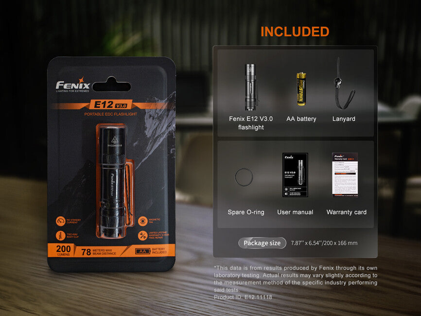 Fenix E12 V3.0 Pocket Flashlight