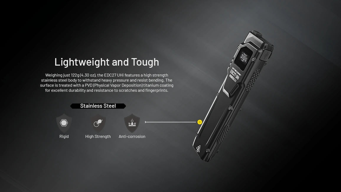 Nitecore EDC27 UHi Rechargeable Flashlight