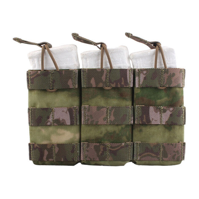 Emersongear Modular dreifach offene Magazintasche, a-tacs -blatt grün