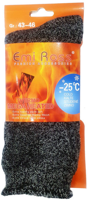 O&T thermo 2-vrstvove termo Socken 1 par, tmavosive