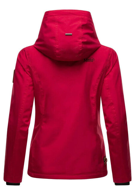 Marikoo ERDBEERE damen-Übergangsjacke mit Kapuze, fuchsia