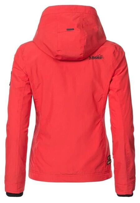 Marikoo ERDBEERE damen-übergangsjacke mit kapuze, rot