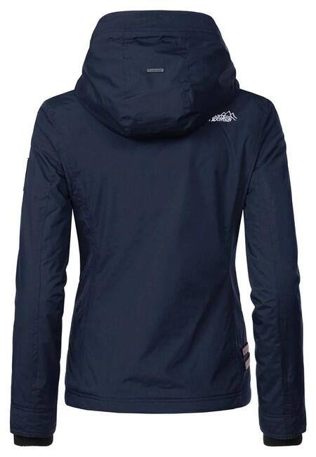 Marikoo ERDBEERE damen-Übergangsjacke mit Kapuze, navy