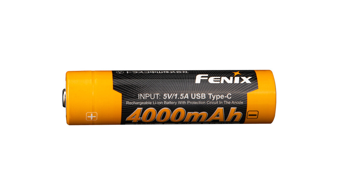 Fenix 18650 wiederaufladbare usb-c batterie 4000 mAh (Li-Ion)