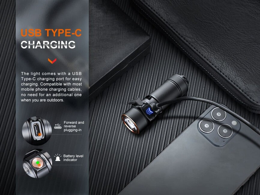Fenix E18R V2.0 GE Rechargeable Flashlight, Nebula