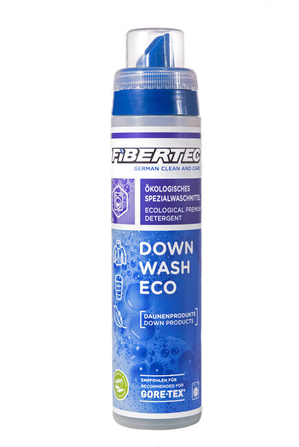 Fibertec Down Wash Eco feinwaschmittel für schlafsäcke und daunengefüllte kleidungsstücke 250 ml