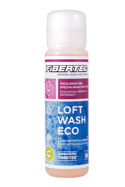 Fibertec Loft Wash Eco synthetisches waschmittel für schlafsäcke und kleidung 100 ml