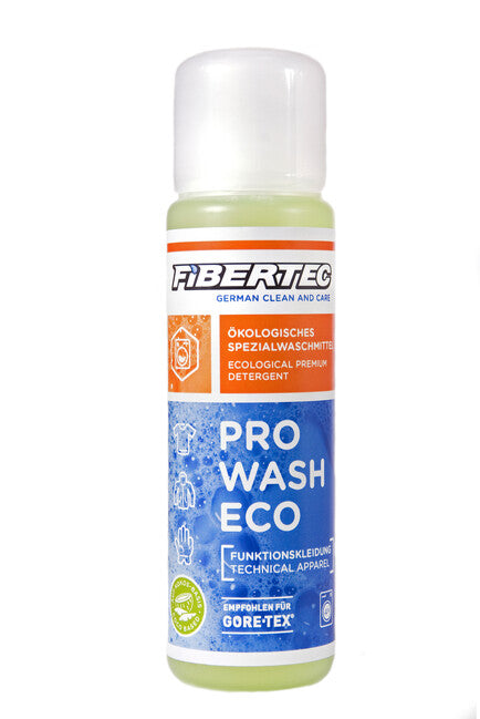 Fibertec Pro Wash Eco konzentriertes waschmittel für wasserdichte und atmungsaktive kleidung 100 ml
