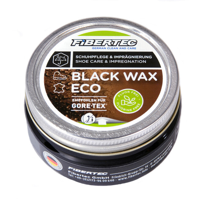 Fibertec Schuhwachs Eco schuhwachs für intensive lederpflege 100 ml, schwarz