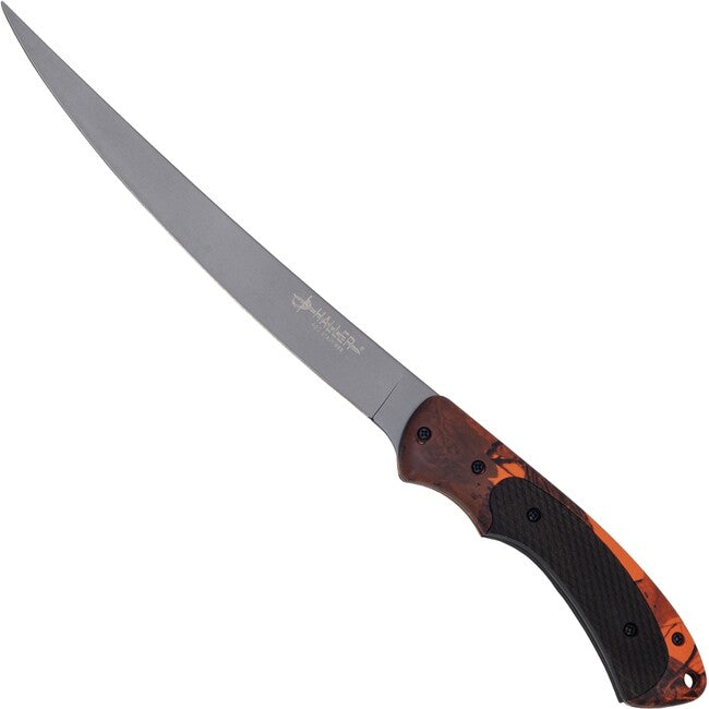 Haller Filetier Fischmesser Griff orange/camo