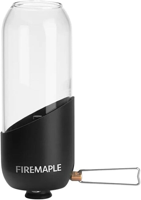 Fire Maple Gaslampe mit Borosilikatglas, schwarz