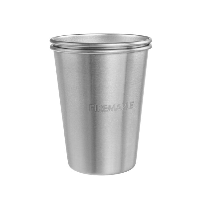 Fire Maple Antarctic becher 2 stück aus rostfreiem stahl 350 ml, silber